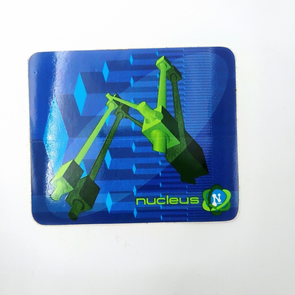 Nucleus Clothing Sticker Retro 90s Sci-Fi Tech Graphic Art Decal VTG Alexander